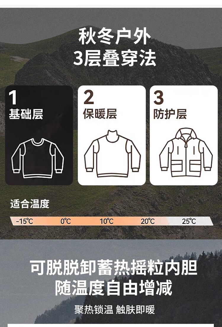JEEP SPIRIT Outdoor 3-in-1 Waterproof Windproof Hiking Jacket Autumn Winter Couple Mountain Climbing Coat Men Pink S 8