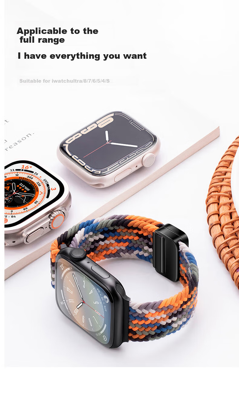 Canghua Apple Watch Ultra Strap, Apple Watch Ultra 4/3 Wild Track Loop Band, IWatch S12/S11/S10/9/8/SE3/Ultra2 Braided Strap 3