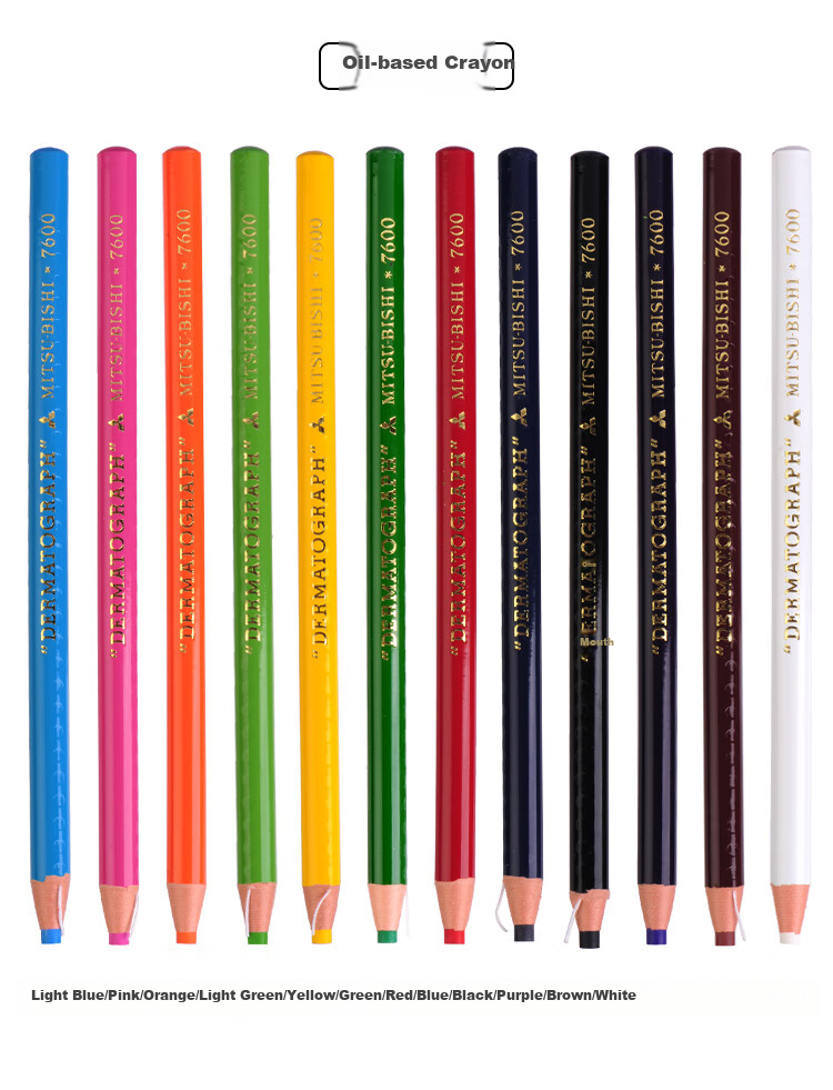 Uni Mitsubishi Water-Based Crayon 7610, Drawing And Coloring Tool, Light Blue, Single Pack, Art Supplies, Painting Brush, Graduation Gift 10