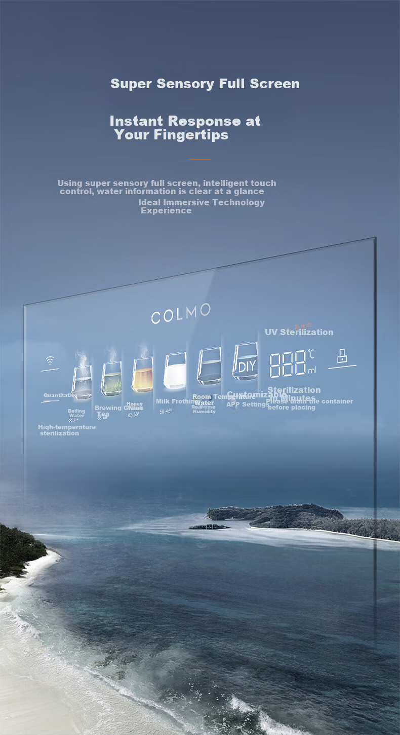 COLMO Wall-Mounted Water Dispenser, Home Drinking Water Purifier Companion, Fast Heating Direct Drinking Full-Flow High-Temperature Sterilization Sensor Water Dispenser RA09 5