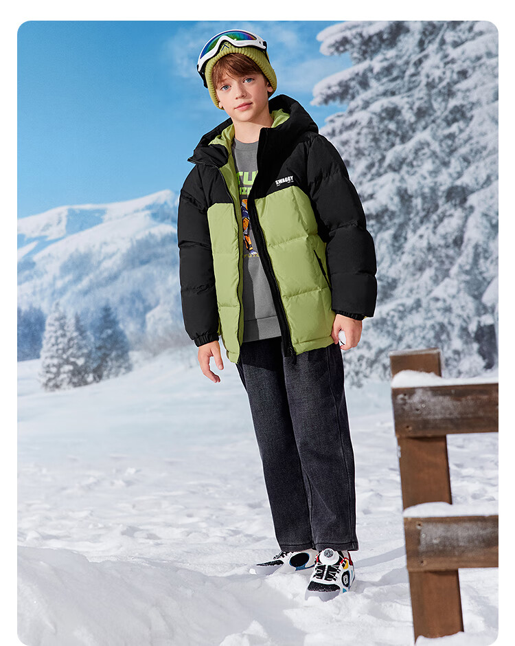 BALABALA Kids Down Jacket Thickened Winter Coat 2025 New Parent-Child Outdoor Outerwear for Boys and Girls 11