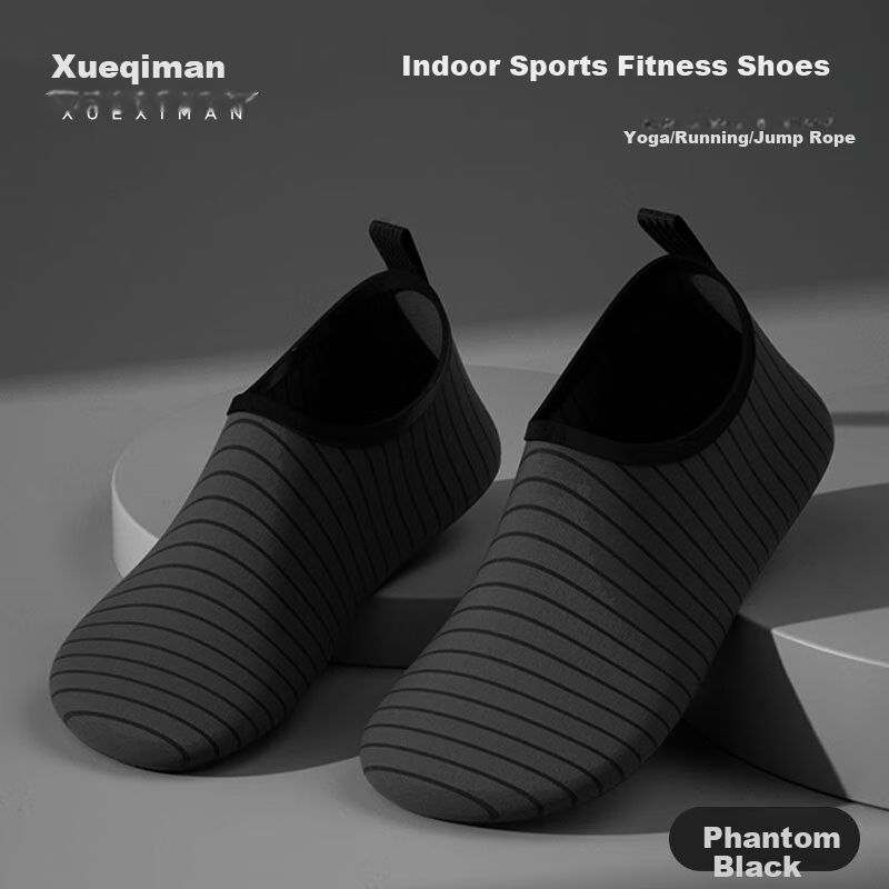 XUEXIMAN Yoga Shoes for Women, Indoor Exercise Specific Pilates Sneakers, Jump Rope Shoes for Women, Non-Slip Soft Sole Silent Running Fitness Shoes