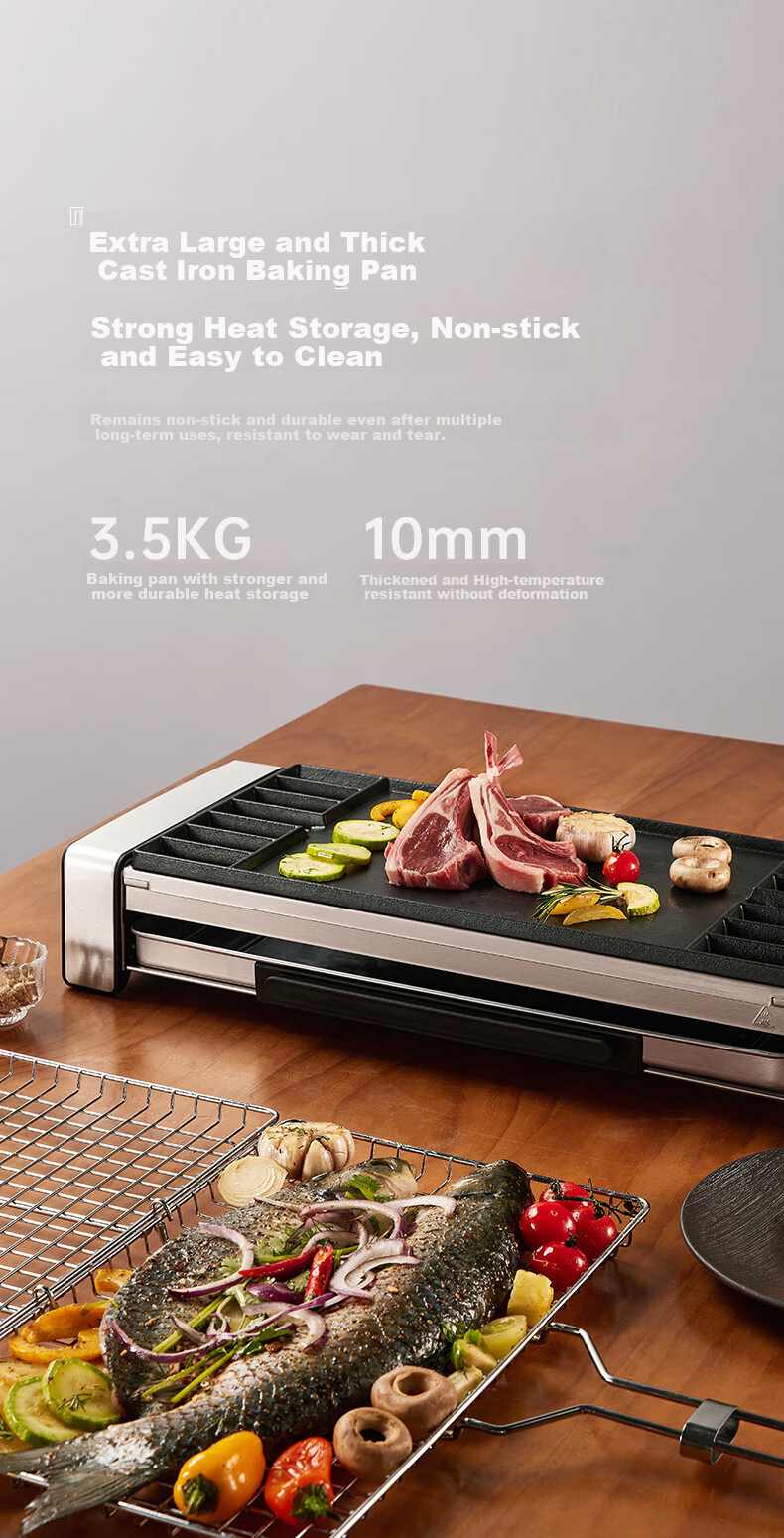 Fastee Electric Grill PLUS Version Accessories: Multi-Functional Grilling Tongs, Fish Grilling Tongs, Barbecue Tongs, Vegetable Grilling Tongs 10