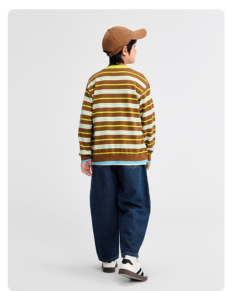 Balabala Balaone Kids Cardigan Boys 2025 Autumn Sweater Girls Knitwear 208325103203 8