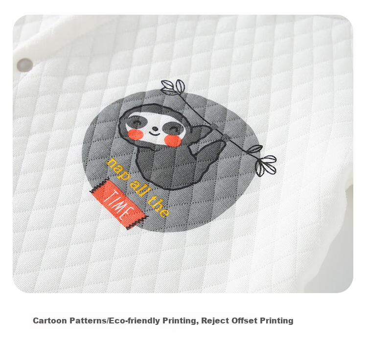 Qiaojiaoya Baby Clothes, Newborn Onesie, Thickened Padded Suit, Warm Full Moon Outfit for Boys And Girls, Crawling Suit, Sleepwear, Spring And Autumn Seasons 6