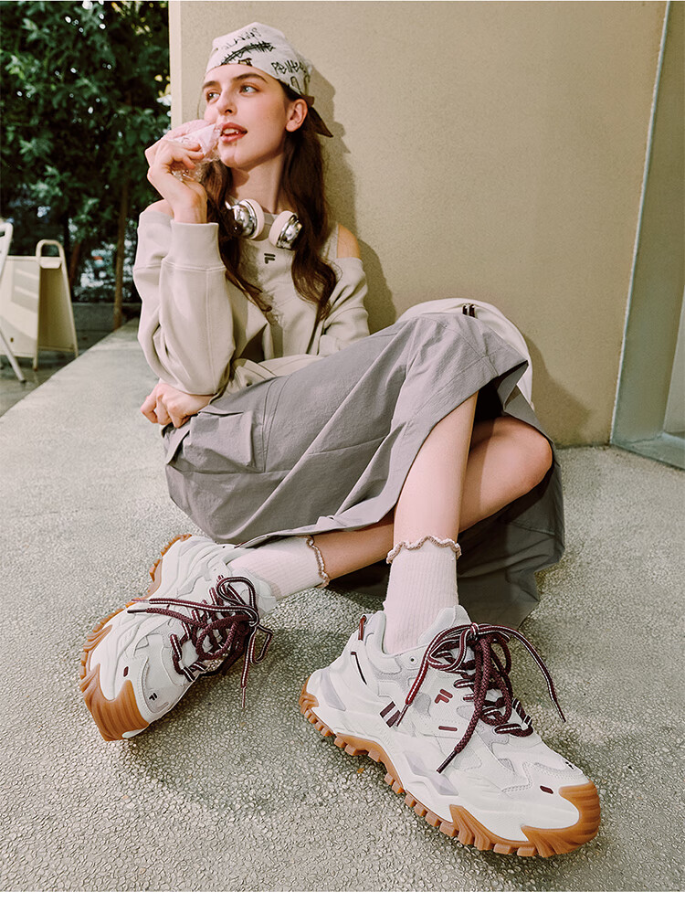 FILAFUSION Fila Trendy Women's Shoes BIANCO Platform Winter Candy Dad Sneakers 19