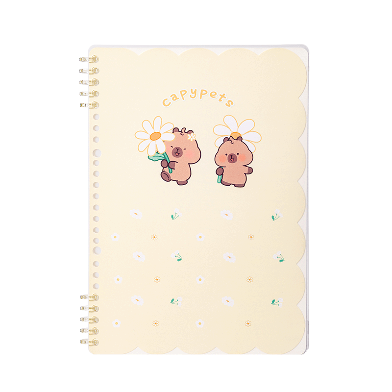 Deli Capybara B5 50-Sheet Refillable Notebook BL213 Student Exercise Book