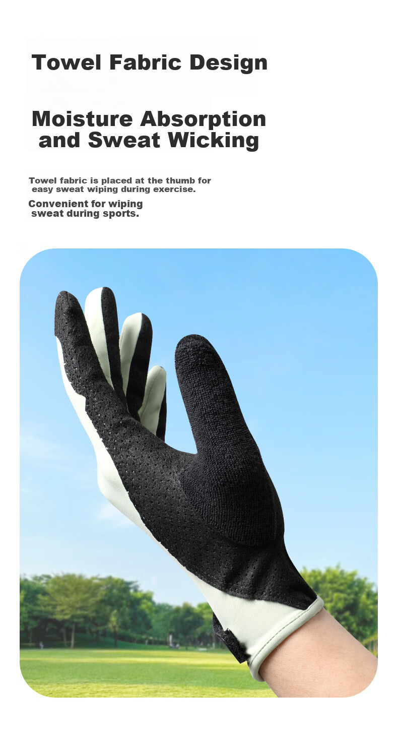 PEAK Cycling Gloves for Men, Sun Protection Thin Outdoor Cycling Driving Anti-Slip Touchscreen Riding Gloves, Light Green, Size L 6