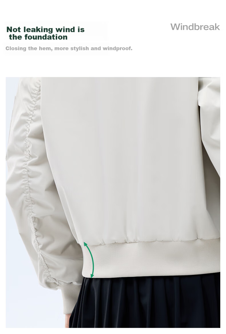 Meilicheng Flight Jacket Unisex Spring Summer 2025 Outdoor Sports Trendy Jacket Black S 13