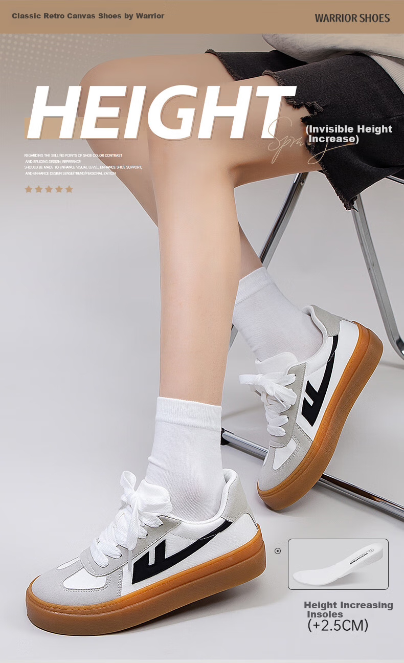 Huili Official Women's Shoes, Spring Sneakers for Women, 2026 New Style Simple Versatile Dexun Shoes for Women, Black And White, Size 35 1