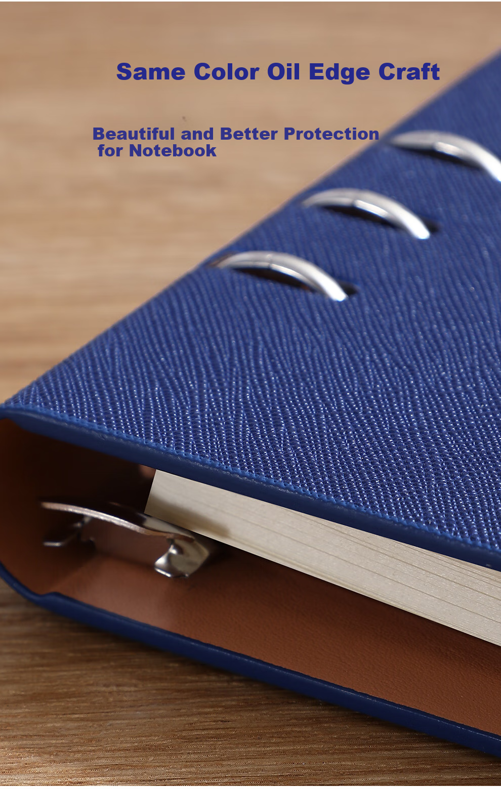 Zuodi Loose-Leaf Notebook, Stationery, Business Office Supplies, A5 Size, Thick Detachable Leather Cover, Meeting Record Book, High-Quality Diary, Customizable 9