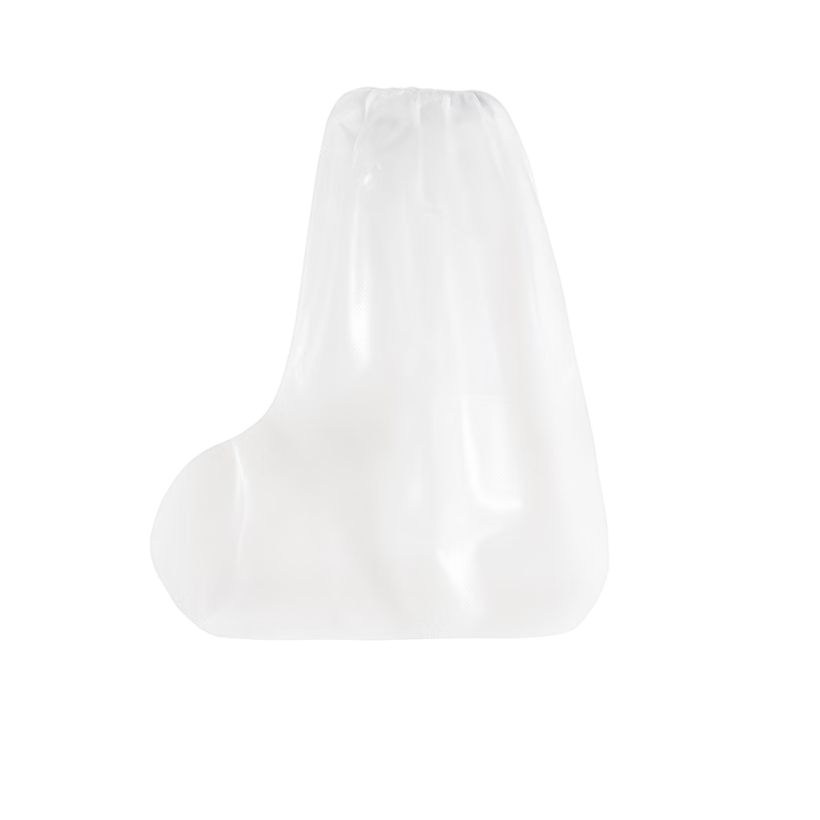 Baicaoyuan Disposable Rain Shoe Covers Waterproof Non-slip Transparent Plastic Thickened Wear-resistant Mid-calf 20 Pieces