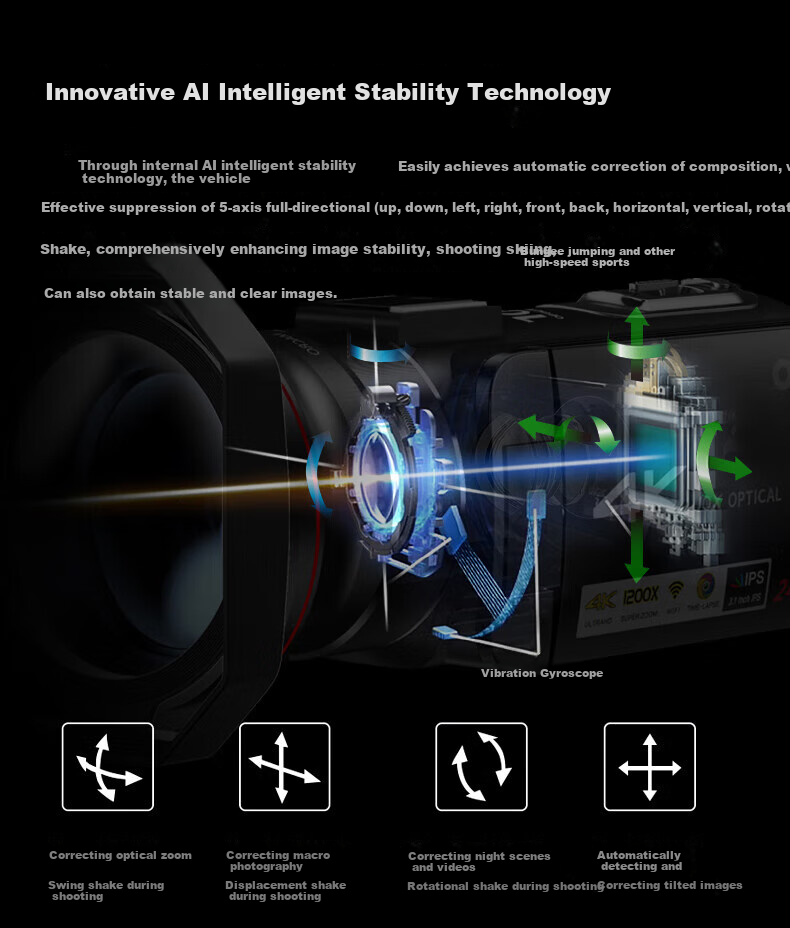 ORDRO B320 Camera, High-Definition Digital Handheld DV Recorder, for Conference Live Streaming And Recording / Home And Travel Filming, Vlog Short Video Beauty Camera with Integrated Recording And IR Night Visio 23