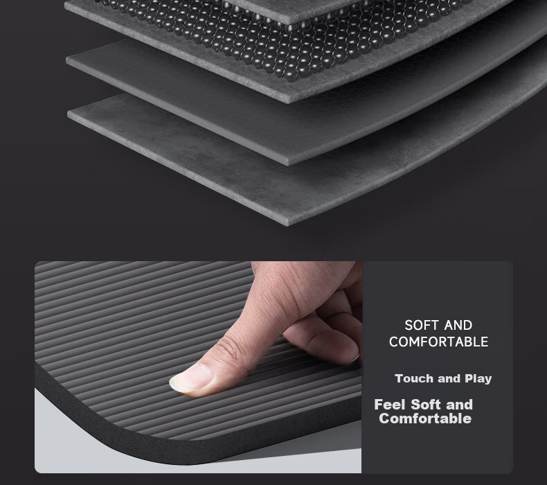 361° Men's Fitness Mat, Non-Slip Home Exercise Mat, Yoga Mat, Floor Mat, Soundproof, Shock-Absorbing, Extended to 2 Meters And Widened for Wome 10