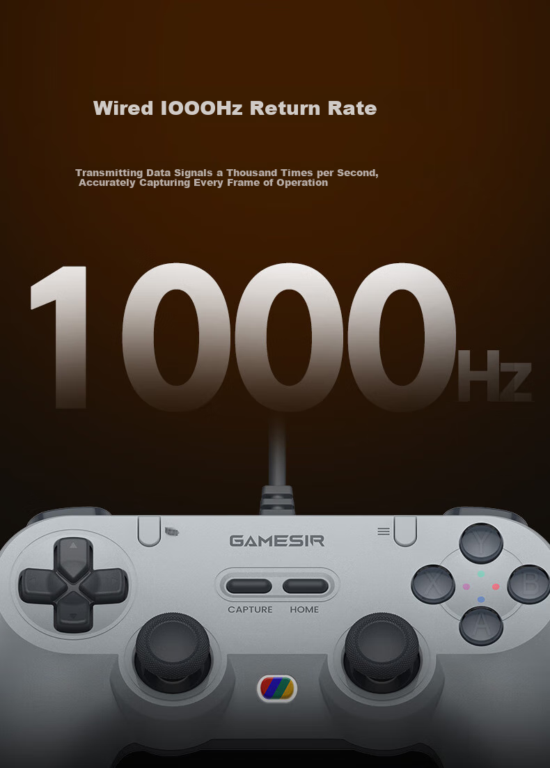 GAMESIR Linghu Symmetrical Architecture Switch2 Game Controller PC Computer Steam Wired Controller for NS Mobile TV Black Myth: Wukong Shooting Racing Fighting Two-Player Formatio 5