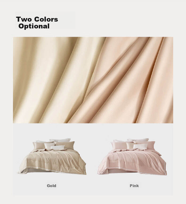 LUOLAI Home Textiles Silk Comforter, 100%, 60-Count Pure Cotton Grade A [Washable], Mulberry Silk All-Season Duvet, 200*230 8