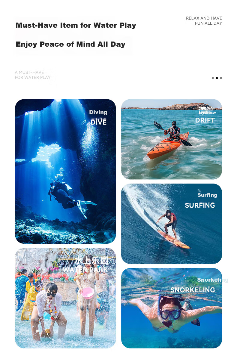 LI-NING Waterproof Touchscreen Phone Pouch Swimming Dustproof Protective Case Underwater Shooting Tool 7161 Black 2