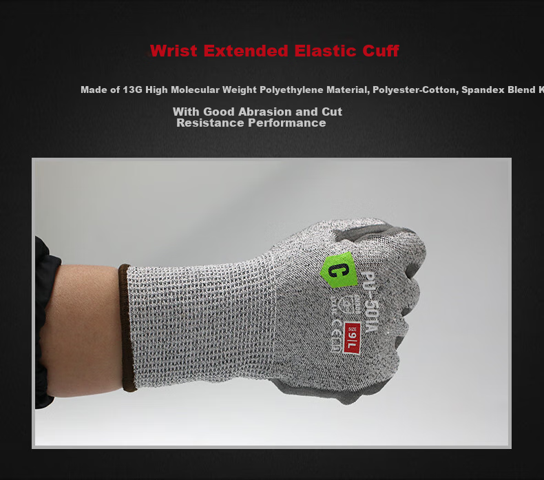 Maozheng Cut-Resistant Gloves, 1 Pair, Extended High-Elastic Blade for Cutting And Wounding, Woodworking Machinery Processing Maintenance Labor Protection [Genuine Product] 8
