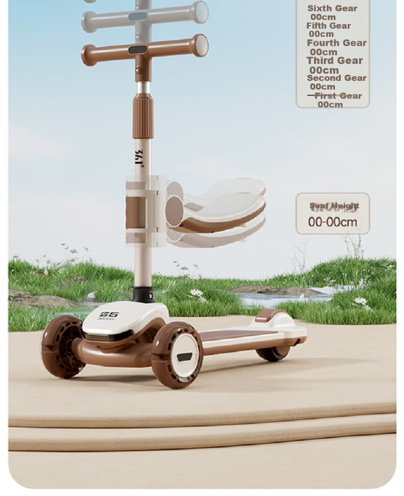 361° Scooter for Boys And Girls, Suitable for Ages 1-3 Children Can Sit on It, Kids' Kick Scooter, Holiday Gift YM-002 13