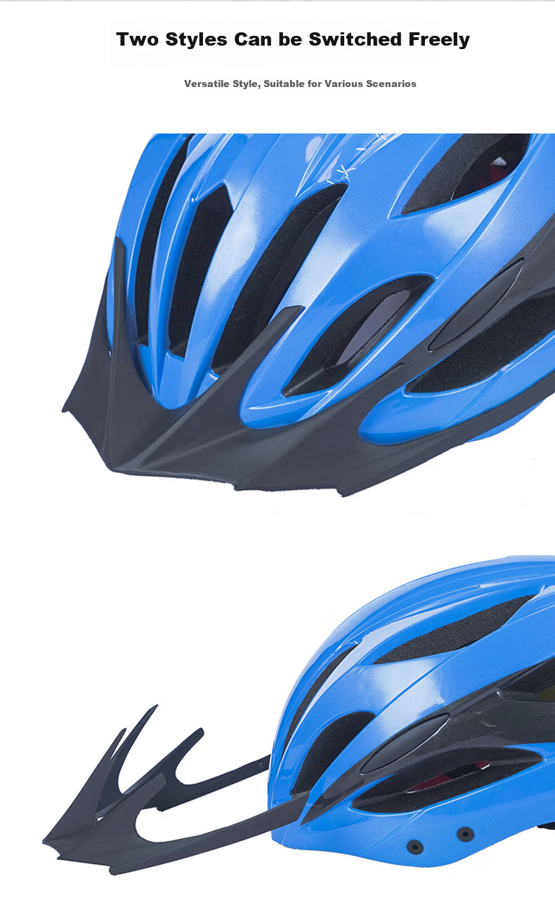 Adandyish Mountain Bike Helmet with Tail Warning Light, Unisex Cycling Helmet for Mountain And Road Bikes, Cycling Equipment, Purple-Gray 6