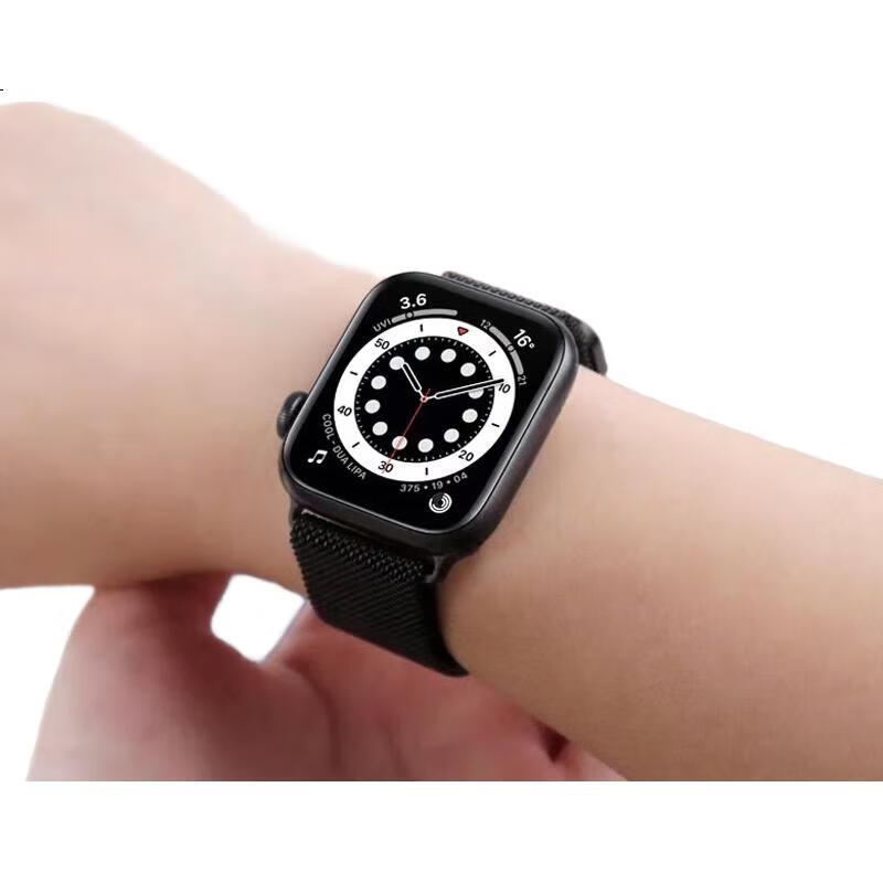 Ремешок Mashi Milanese для Apple Watch Ultra2/S10/9/8/7/SE, Черный, 38/40/41/42мм