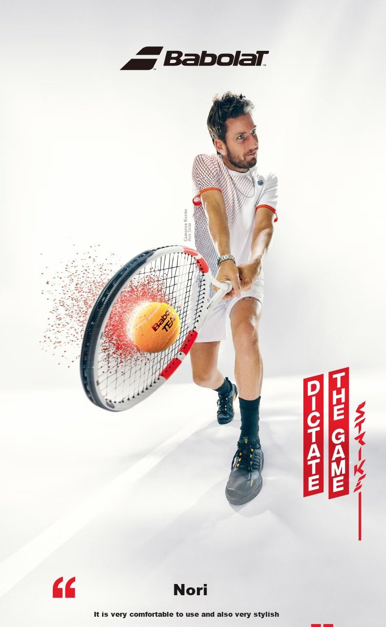 Babolat Pure Strike Professional Full Carbon Tennis Racket, Same Model As Timo Nieminen, Pre-Strung 4