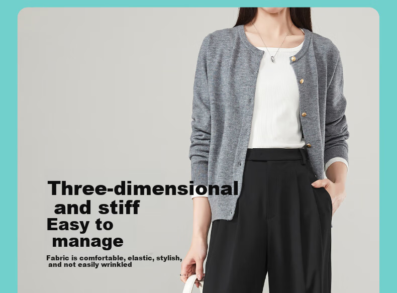 ESE-Y Wide-Leg Suit Pants for Women, Spring 2025 New Style, High-Waisted Draping Slimming Trousers, Black-Standard Size 31 14