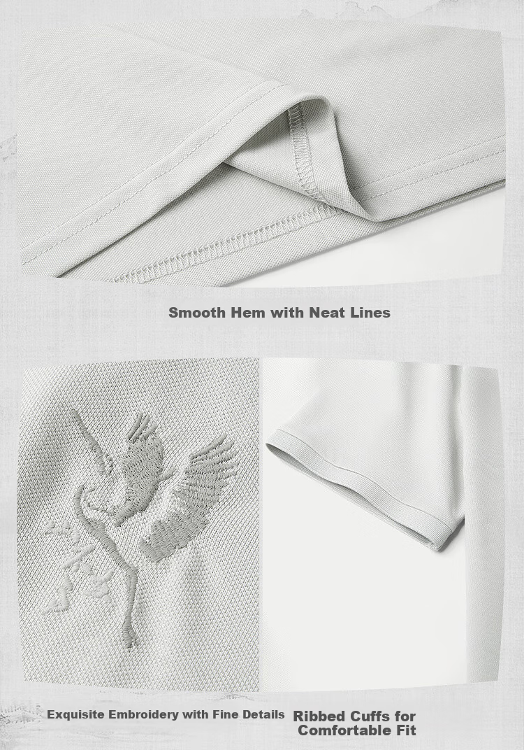 HLA Short-Sleeve Polo Shirt for Men, Breathable And Comfortable, Turn-Down Collar, Summer Bleached, Size 5XL 15