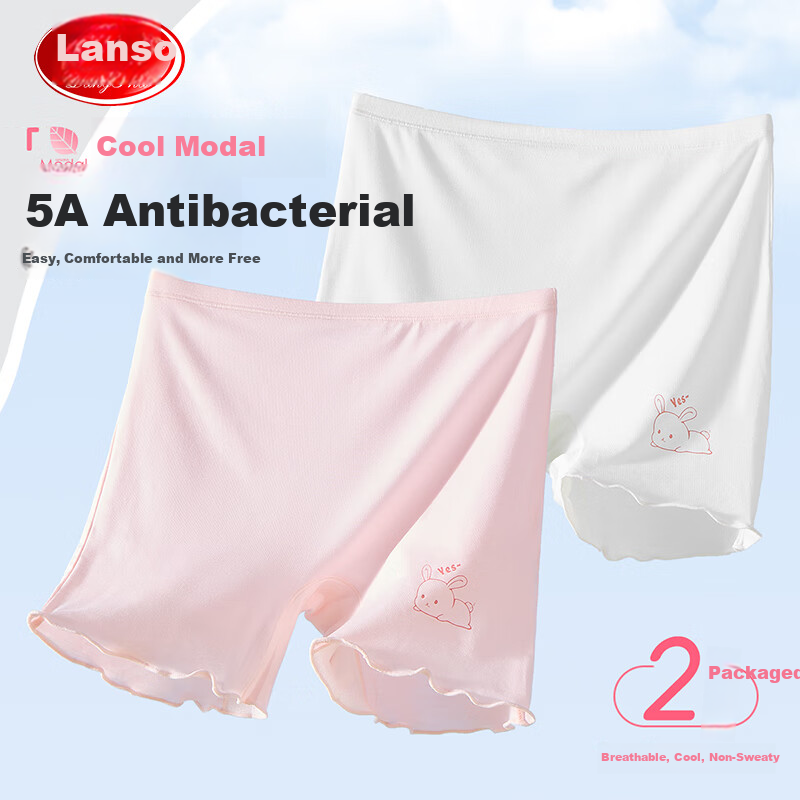LangSha Children's Underwear, Girls' Modal Safety Shorts, Anti-Exposure Baby Boxer Briefs, Children's Underpants, Kids' Shorts