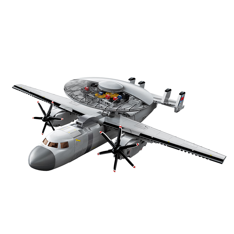 Enlightenment Airplane Building Blocks Toy Military Fighter Jet Model Ornament Boys Birthday Gift Air Police 600