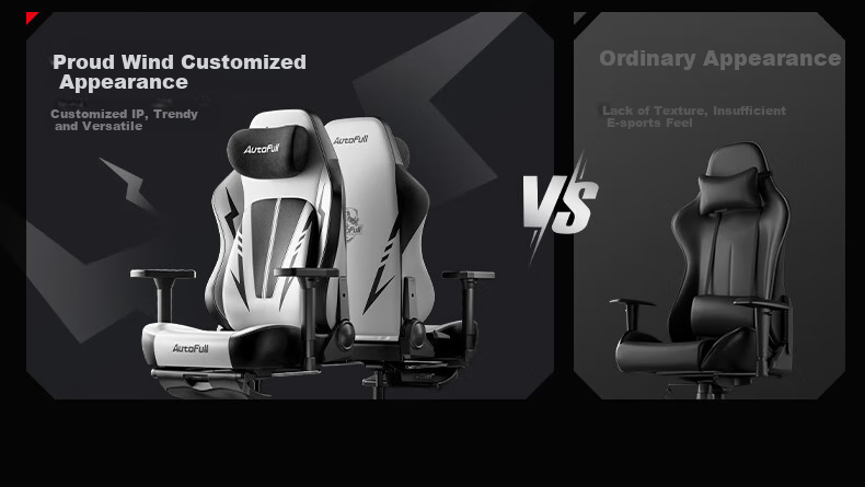 AutoFull C3Pro Little White Bear Ergonomic Gaming Chair for Women, Computer Chair, Office Chair, Reclining Chair for Long Sitting 4