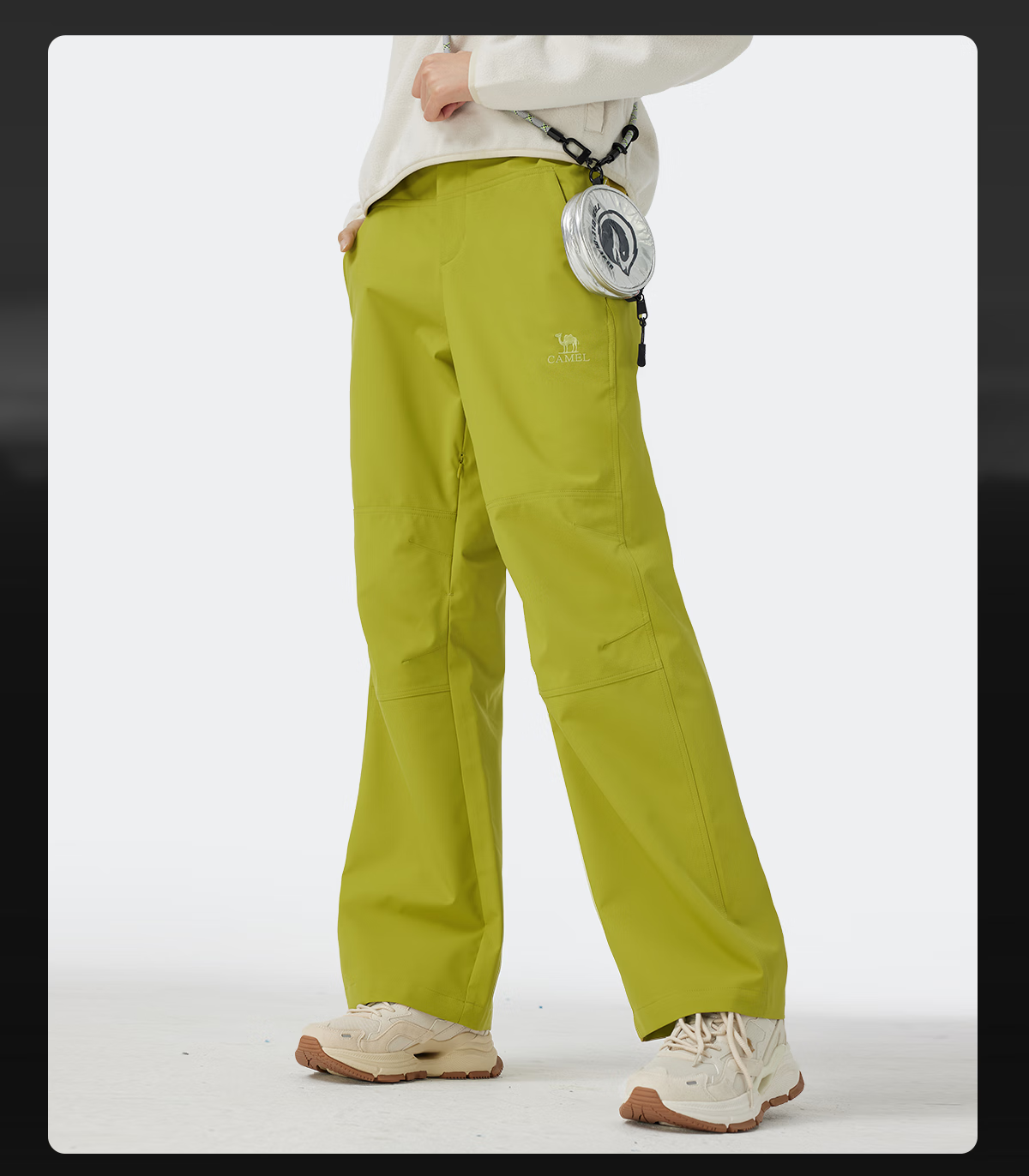 CAMEL Dilireba Edition Women's Softshell Pants 2025 New Outdoor Windproof Water-Repellent Breathable Trousers 6001 11