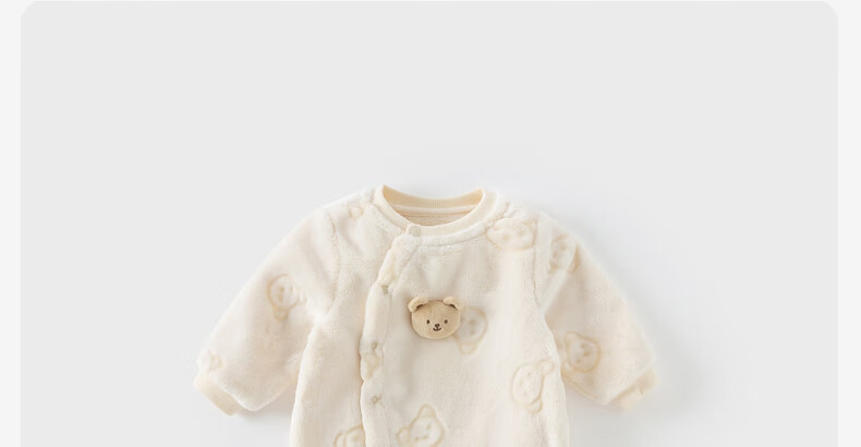 DAVE & BELLA Newborn Thermal Winter Romper Fleece Lined Baby Girl Boy Jumpsuit 19
