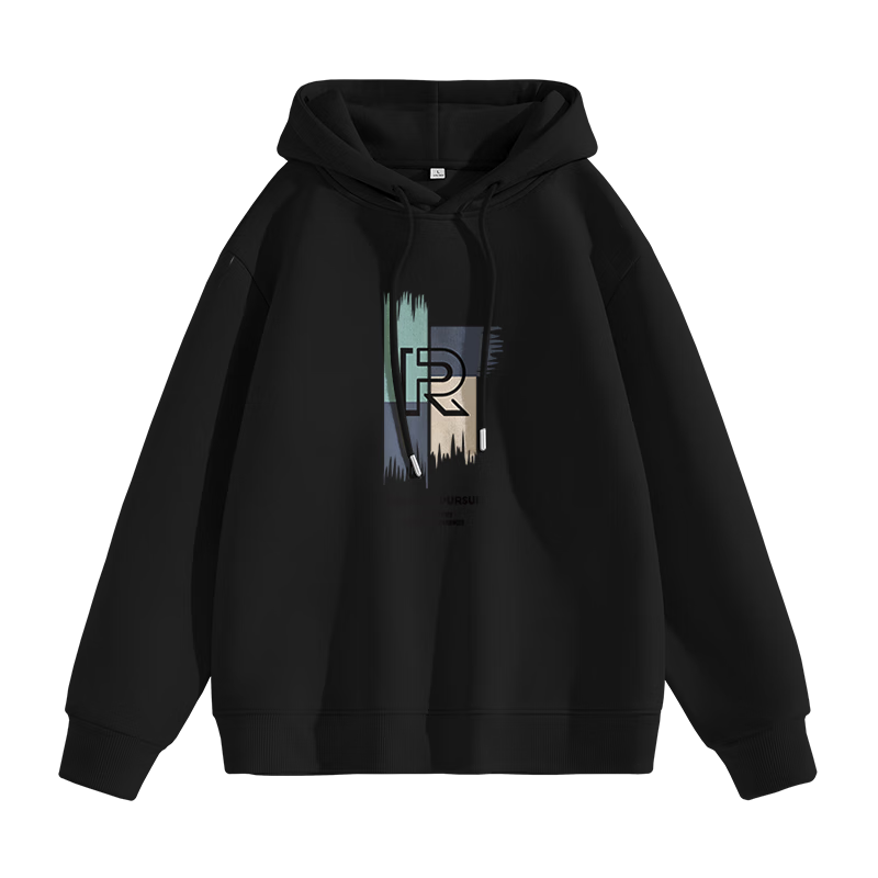 JEANSWEST LIFE Men's Hooded Sweatshirt, Spring And Autumn Heavy Cotton Casual Loose Top, Youth Trendy Versatile Jacket