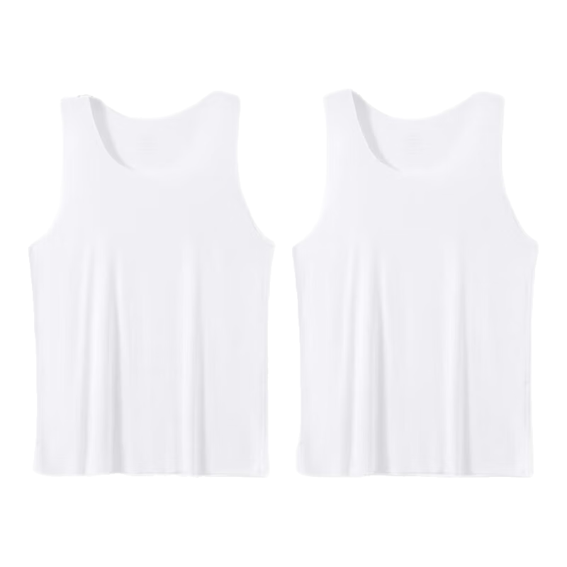 FIRS Men's Vest [80S Lenzing Modal] Round Neck High Elasticity Cooling Breathable Seamless Base Layer Tank Top Plus Size