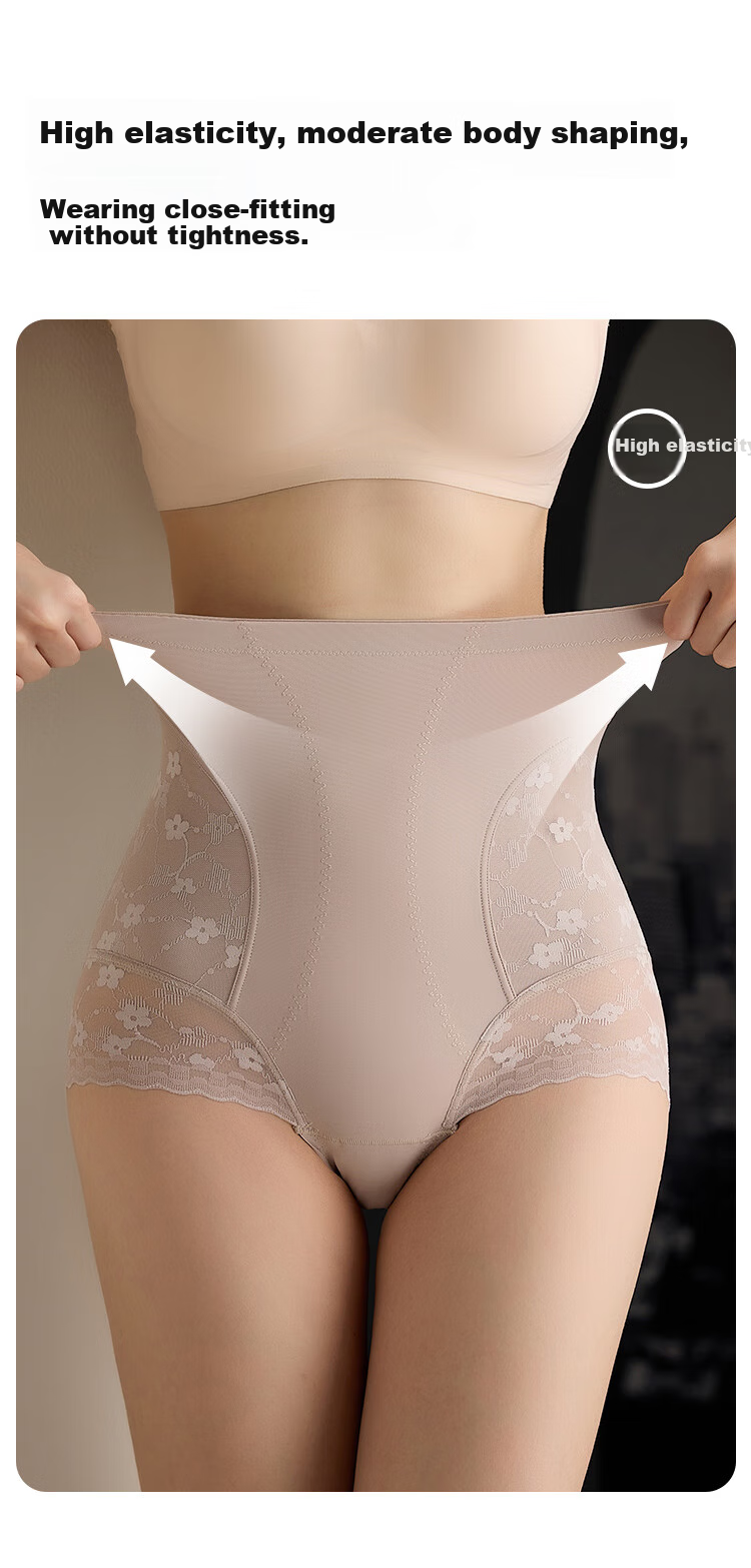 Moonbadi Women's Shapewear High-Waisted Tummy Control Seamless Body Shaping Panties, Slimming Triangle Briefs 4