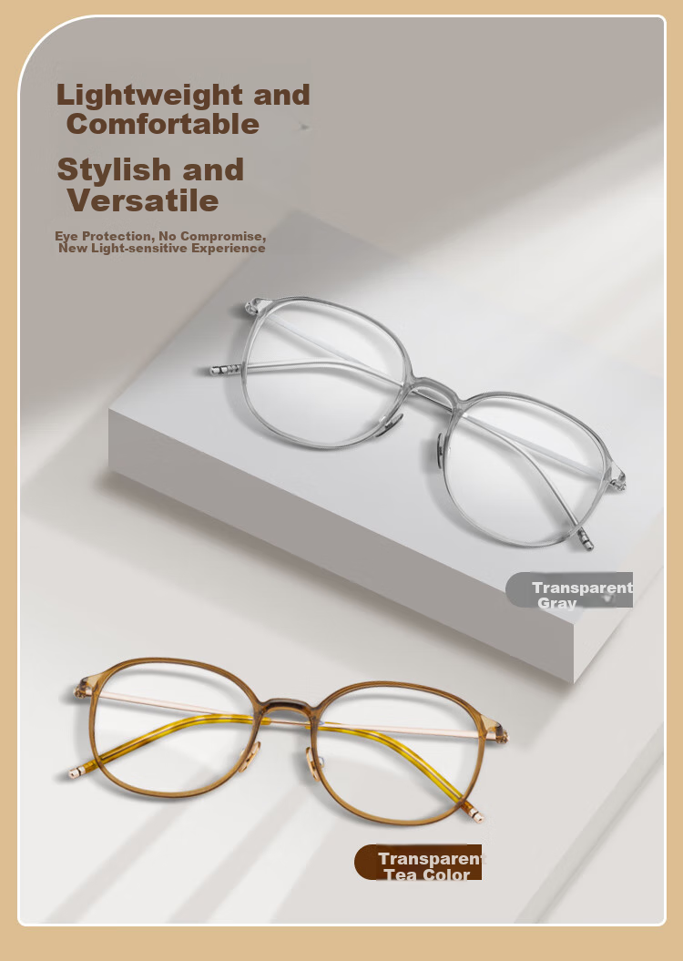 Gameking Myopia Glasses with Anti-Blue Light And Radiation Protection, Suitable for Men And Women, Prescription Available, GK007 Deep Tea Color 6