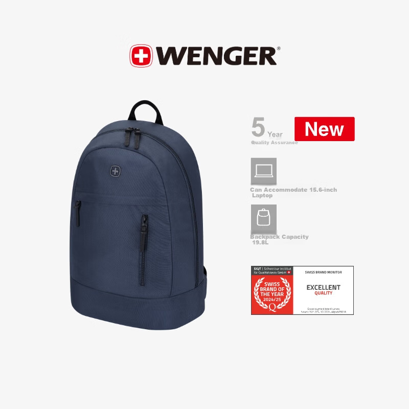 WENGER Swiss Army Knife 15.6-Inch Laptop Bag, Business Backpack, Schoolbag, Travel Bag for Business Trips