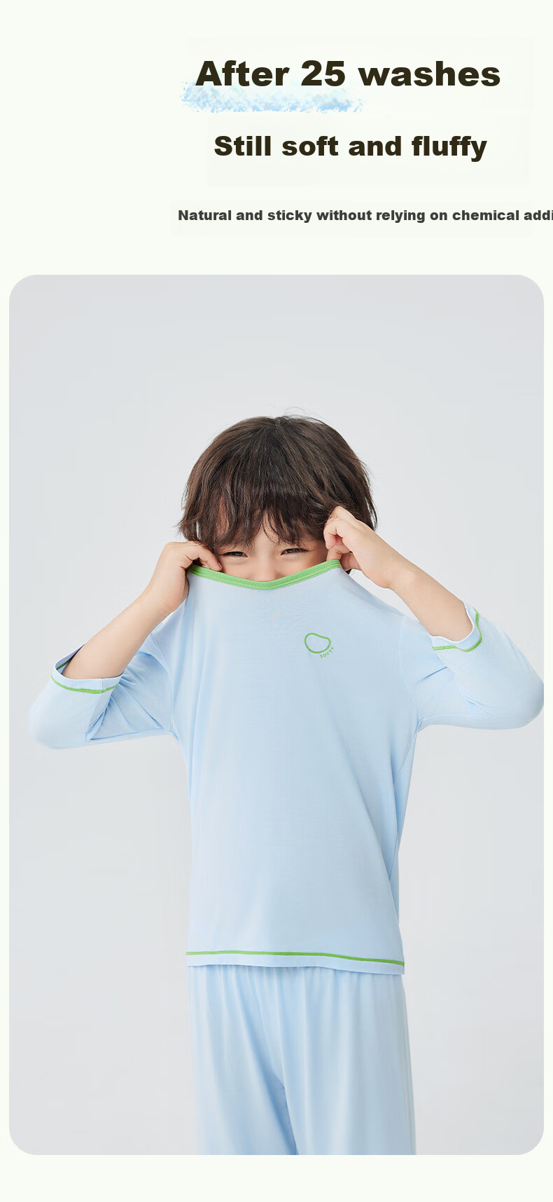 Xiaofanshupotatokids Children's Pajamas, Boys And Girls Home Wear Set, Spring And Summer Sweat-Wicking Breathable, for Older Childre 7
