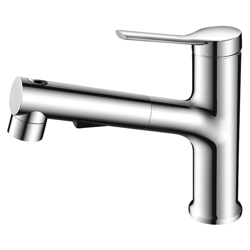 Xinfei Basin Pull-Out Hot And Cold Water Faucet, Bathroom Sink Tap, Electric Plated Face Basin, Universal Faucet for Washbasin And Sink