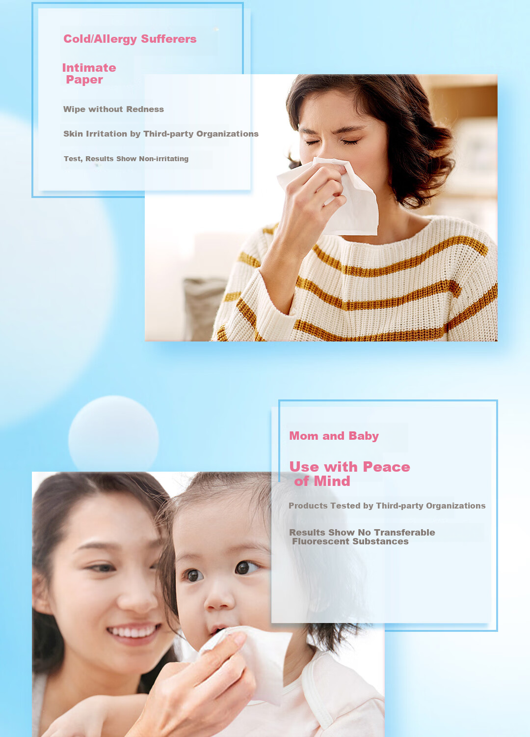 C&S LR086-06 C&S Soft (Smooth) Lotion Facial Tissues, 30 Sheets, 3-Ply, 6 Packs, Single Pack 9