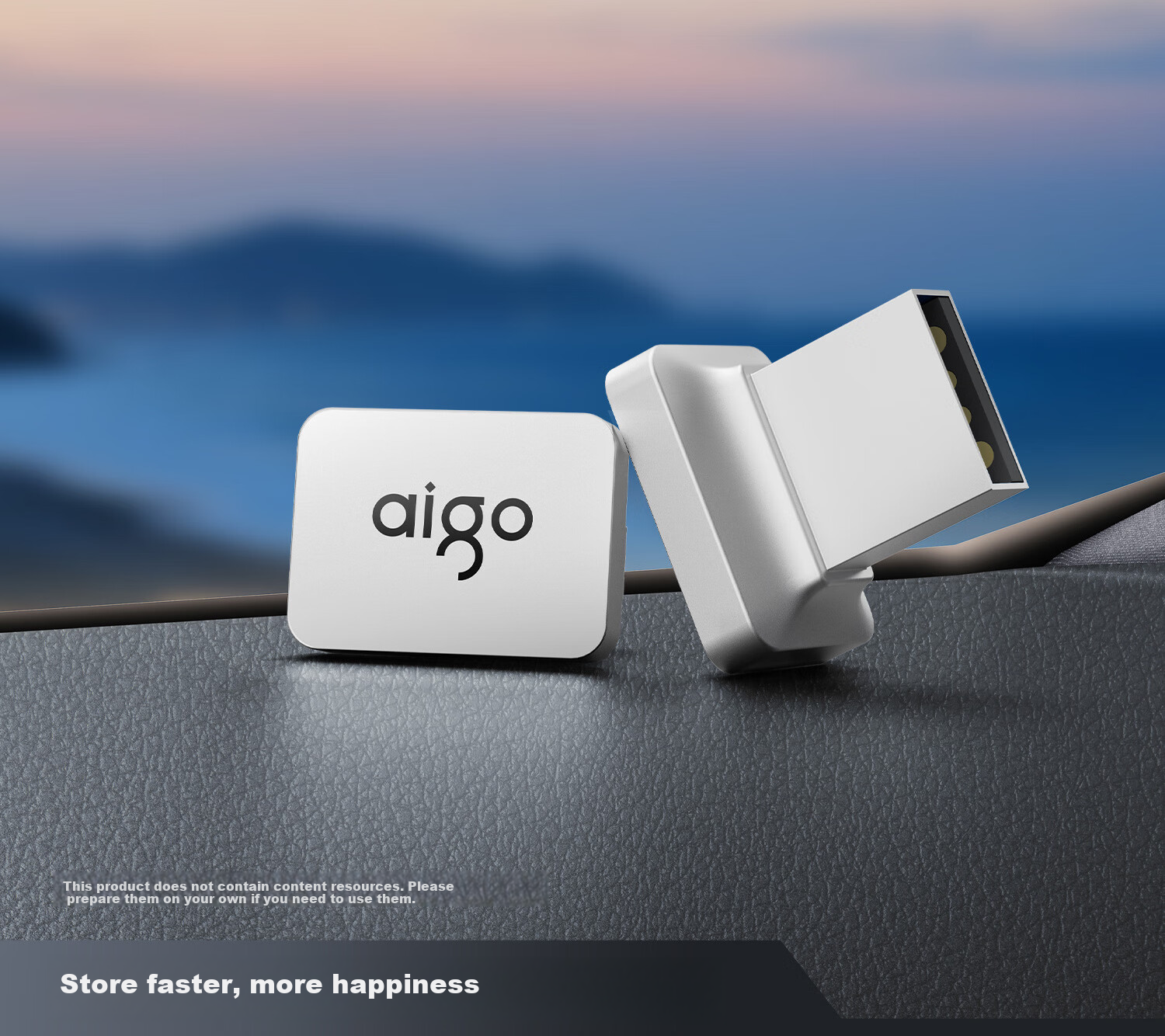 Aigo 64GB USB2.0 Flash Drive C1A Mini Version, Silver, USB A Metal Flash Drive, Computer Office Thumb Drive 2