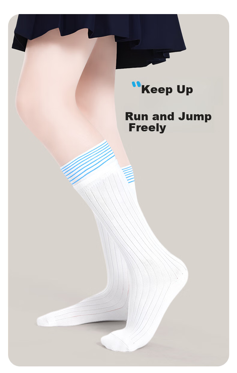 Barbie Girls' Mid-Calf Socks, Spring And Autumn Children's Cotton Socks, Thin High Socks, Boys' Student Long Socks, Calf-Length Socks 7