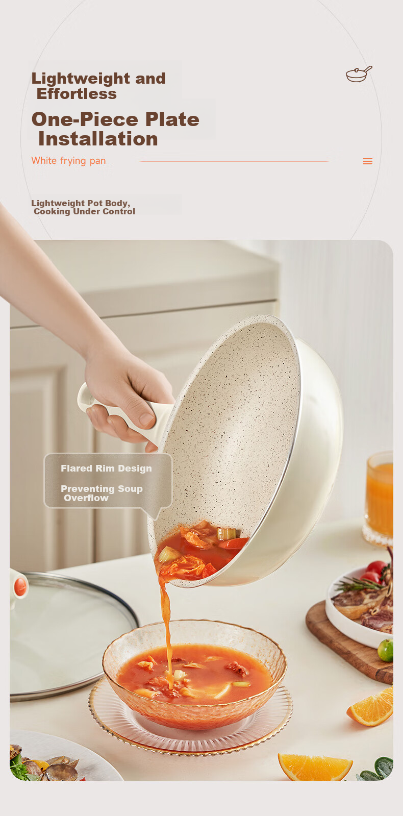 ASD Wok with Ceramic Exterior And Non-Stick Interior, Flat Bottom Frying Pan for Home Use, 30cm, Compatible with Gas And Induction Cooktops, CL30T6WG-D 16