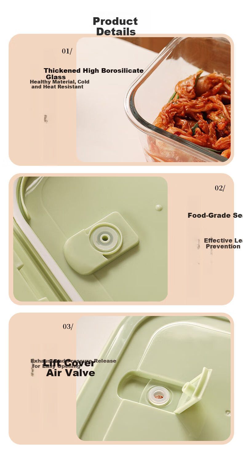 CRISTALGLASS Large Capacity Refrigerator Storage Container Microwave-Safe Glass Airtight Jar for Pickles, Peppers, Chicken Feet Storage 1.8L 7