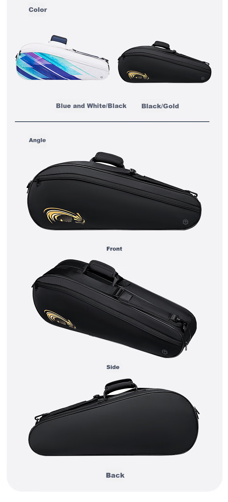 JD Original Jumbo Capacity Badminton Bag, Tennis Bag, Multifunctional with Separate Shoe Compartment for Men And Women, Sports Training Backpack - Professional Model 10