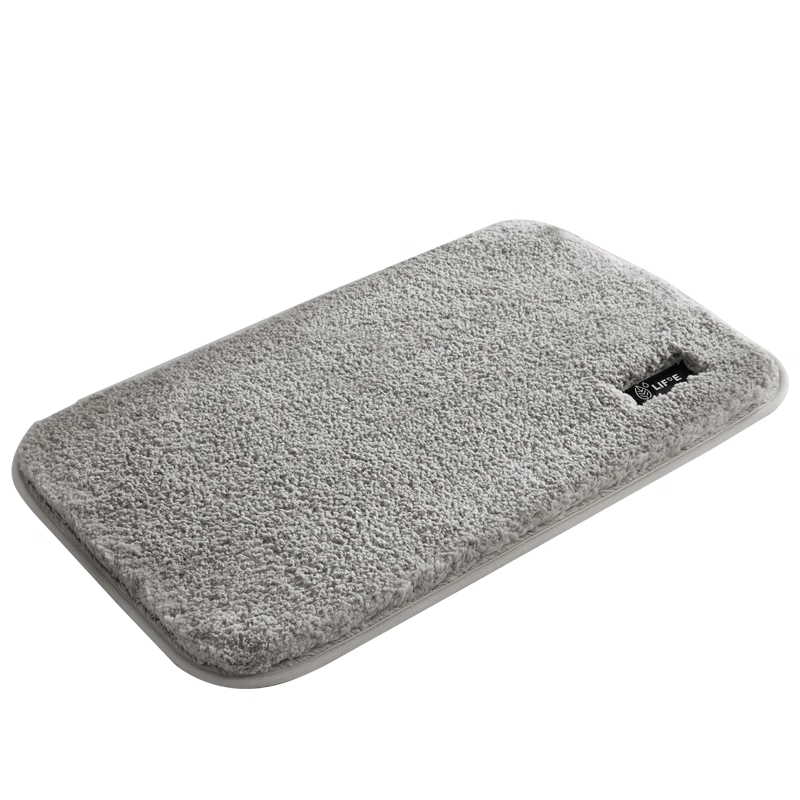 BULULOM Bath Mat, Bathroom Entrance Absorbent Pad, Antibacterial Non-Slip Foot Mat, High-End Luxury Style for Home Use, 60x90cm