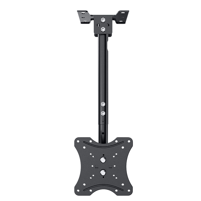 Dongpuli TV Ceiling Mount Bracket Rotatable Adjustable Multi-Functional LCD Monitor Surveillance Pole Stand Wall Mount for 14-42 Inch TVs