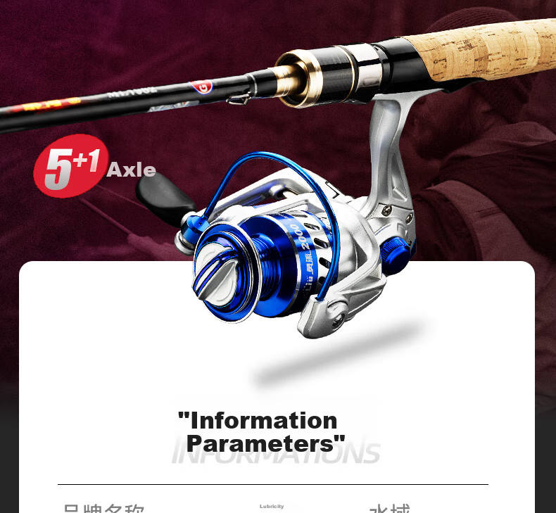 GW Fishing Rod, 1.68 Meters, Haohai Lure Rod Set, ML Action, Straight Handle Spinning Reel Lure Rod Set, Fishing Rod 11