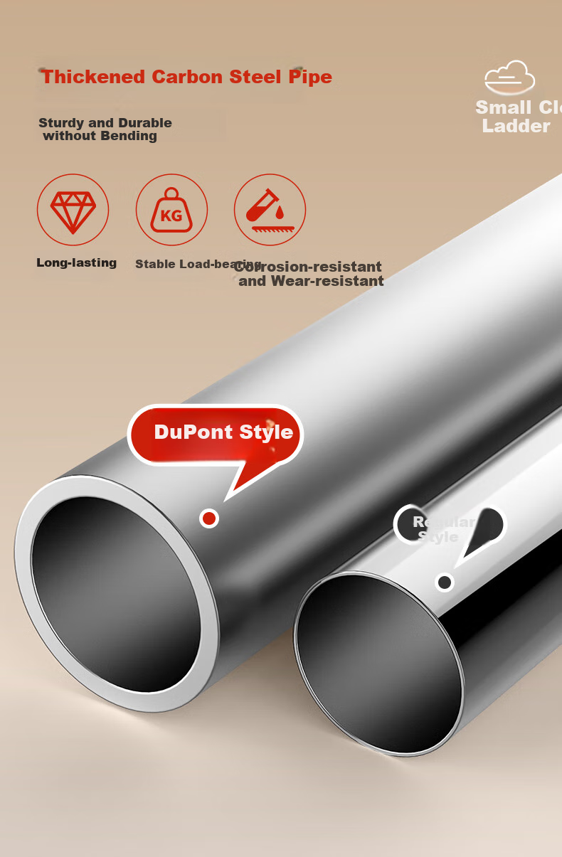 DU PONT [Naianxiaoyun Ladder] Folding A-Frame Ladder for Home Use, Indoor Telescopic Ladder, Multi-Functional Climbing Ladder, 5 Steps 10